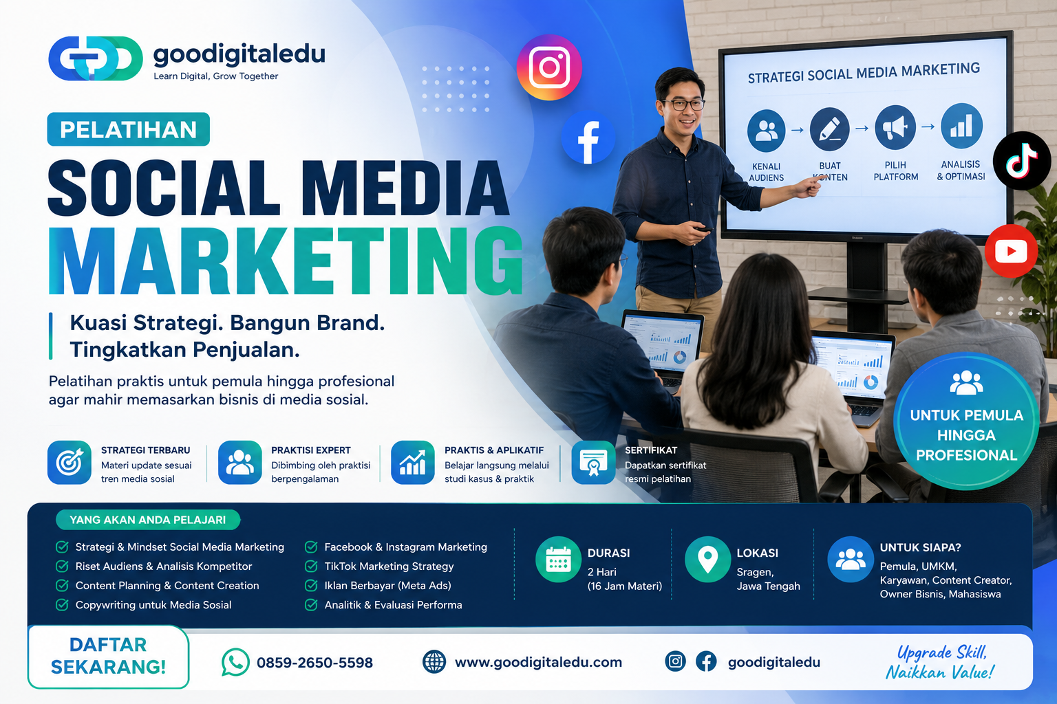 Pelatihan & Private Social Media Marketing Sragen Pelatihan & Private Social Media Marketing Sragen
